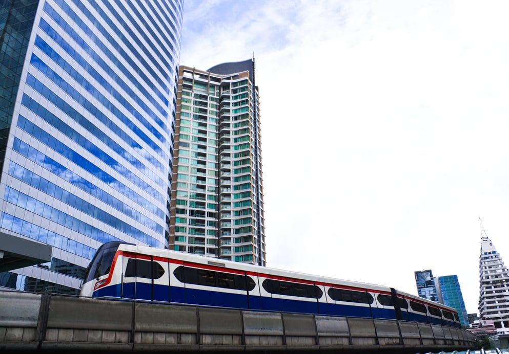 sky train, Bangkok Thailand